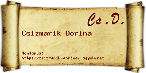 Csizmarik Dorina névjegykártya
